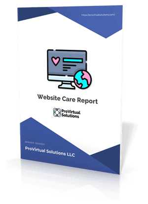 care-report3d-f wordpress maintenance report