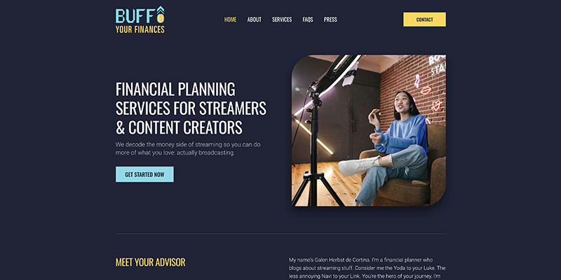 Rapid Rebuild project for BUFF Your Finances